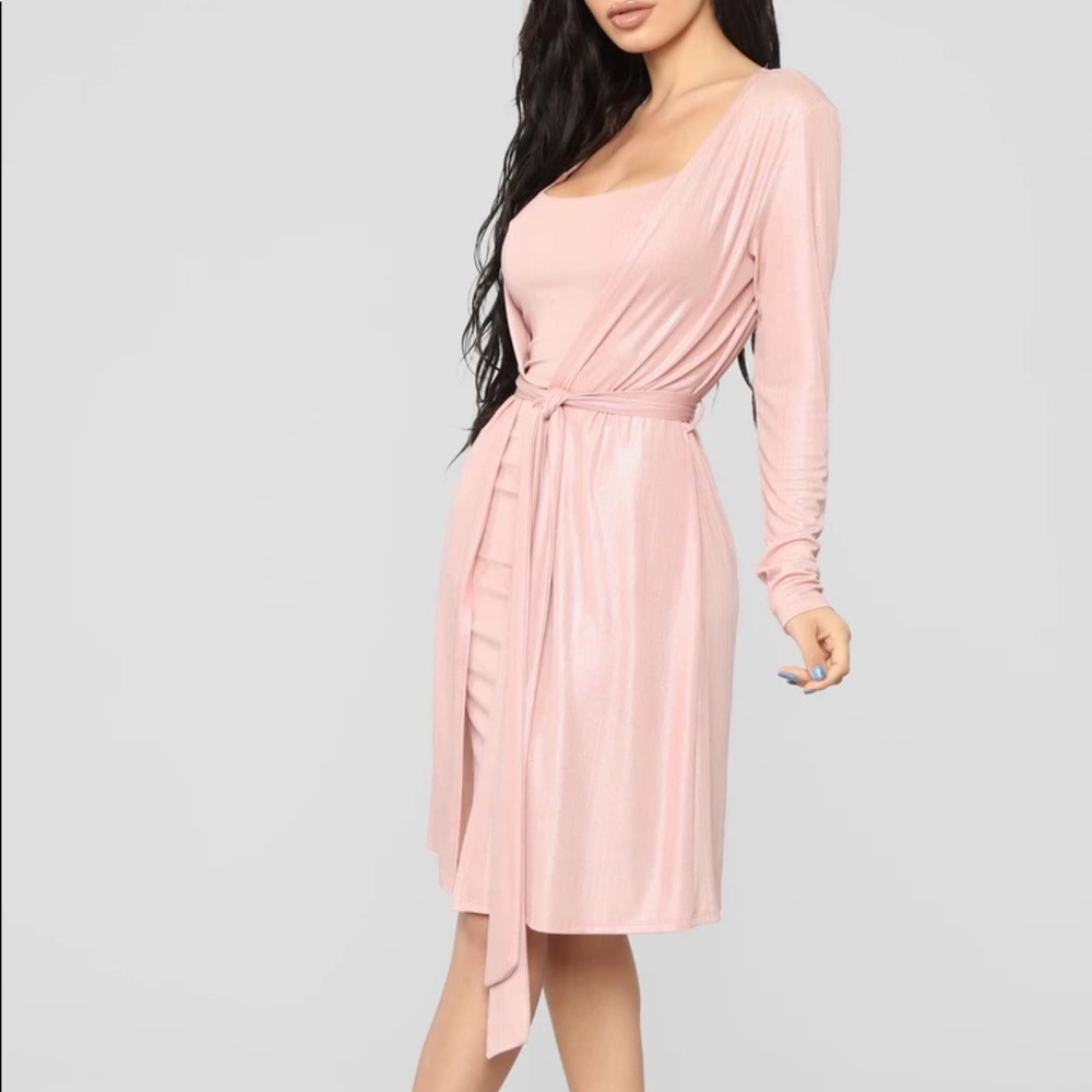 Fashion Nova Metallic Mami Dress Set
